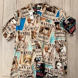 Onepiece Graphic Wanted Poster Shirt - Multicolor